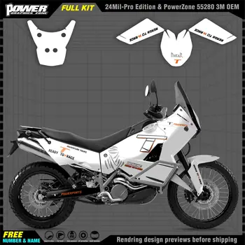 PowerZone для пользовательских командных графических фонов, отличительных знаков, набора наклеек для мотоцикла KTM 03-16 990ADV 2003-2016 001