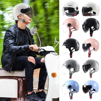 Универсальные простые мотоциклетные шлемы, удобные и легкие Стандартные мотоциклетные шлемы, Винтажные защитные шлемы для мотоциклов