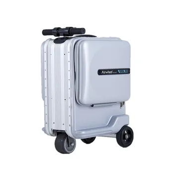 Черно-белый дорожный чемодан Airwheel со съемным блоком питания SE3mini