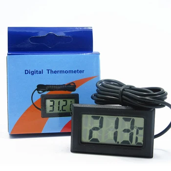 Мини Цифровой Измеритель Влажности, Датчик Гигрометра Воды, Термометр для дома/автомобиля, ЖК-дисплей для контроля температуры в помещении